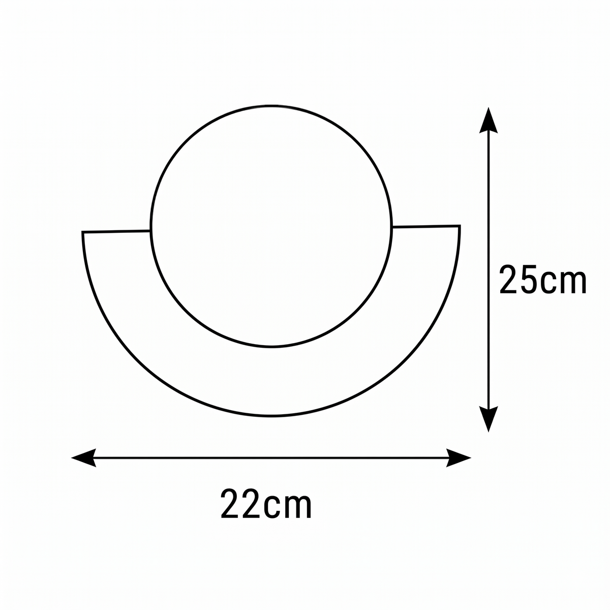Sol Aurora Half Moon Wall Light | Modern Backlit LED Crescent Sconce for Living Room