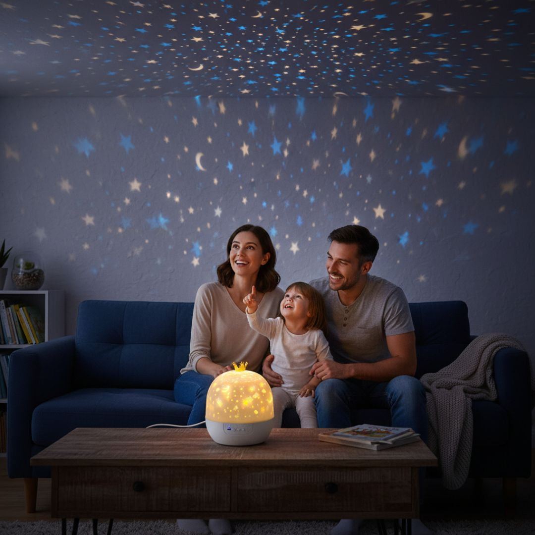 Sol Rotating Star Projector Night Light | 360° Rotating LED Galaxy Lamp for Kids Bedroom