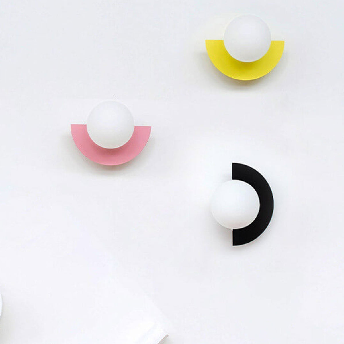 Sol Aurora Half Moon Wall Light | Modern Backlit LED Crescent Sconce for Living Room