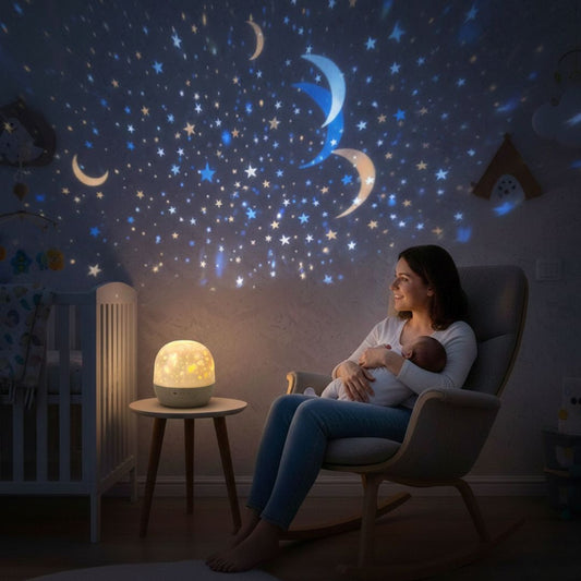 Sol Rotating Star Projector Night Light | 360° Rotating LED Galaxy Lamp for Kids Bedroom