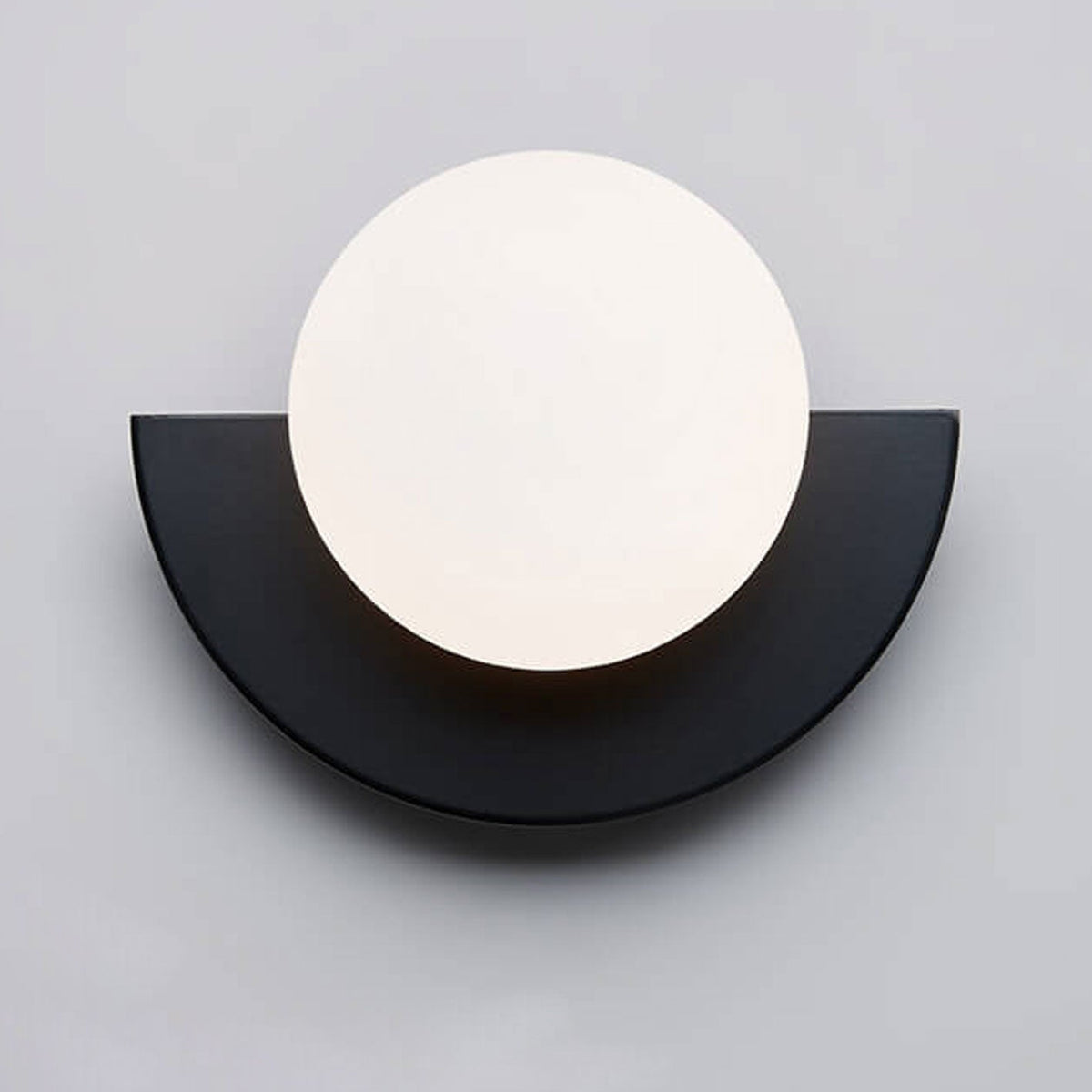 Sol Aurora Half Moon Wall Light | Modern Backlit LED Crescent Sconce for Living Room
