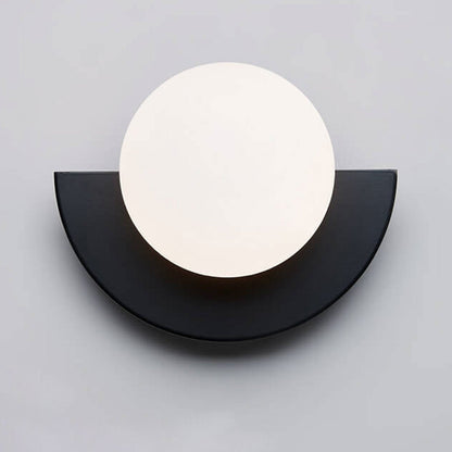 Sol Aurora Half Moon Wall Light | Modern Backlit LED Crescent Sconce for Living Room