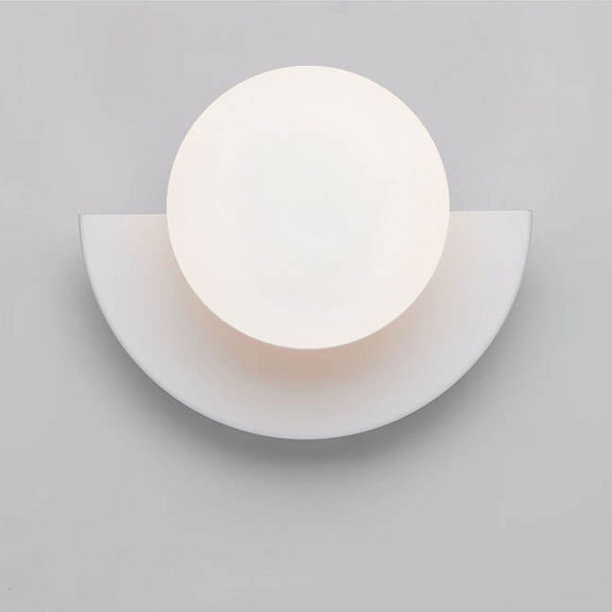 Sol Aurora Half Moon Wall Light | Modern Backlit LED Crescent Sconce for Living Room