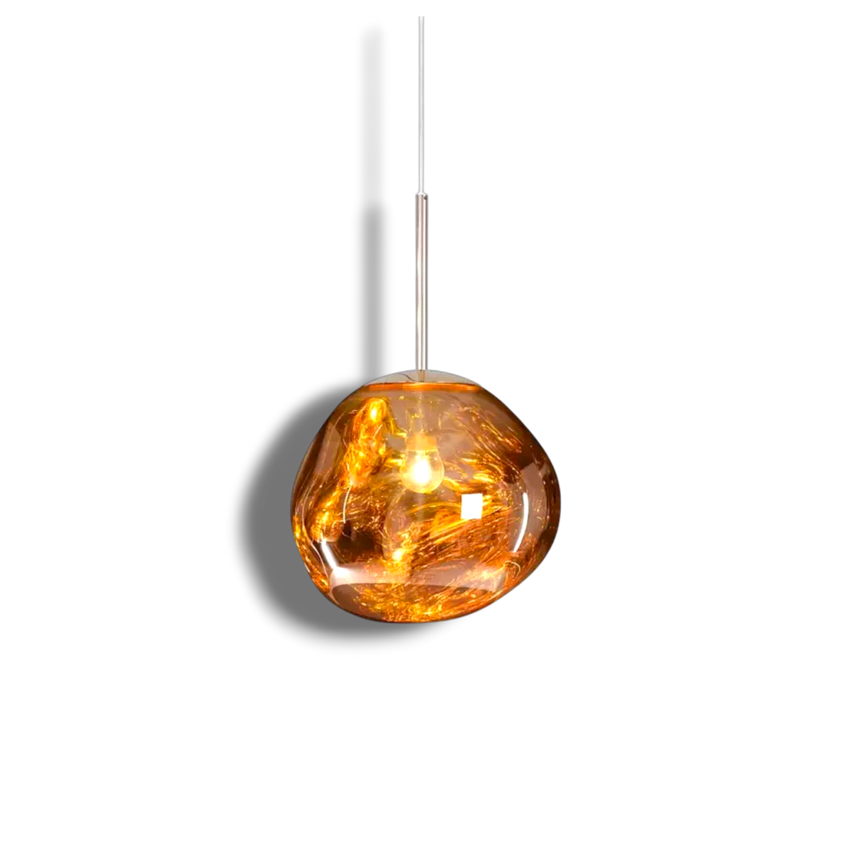 Sol Molten Lava Pendant Light | Modern Irregular Glass Ceiling Lamp for Dining Room