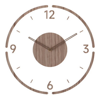 Sol Nordic Silent Wall Clock | Modern Minimalist Quartz Wall Clock for Living Room