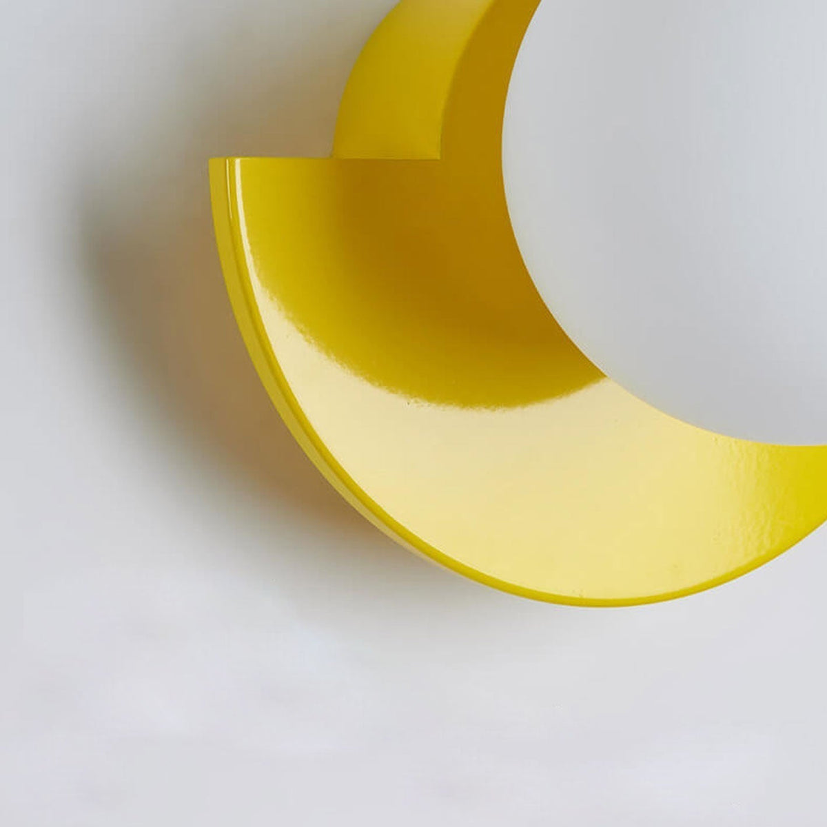 Sol Aurora Half Moon Wall Light | Modern Backlit LED Crescent Sconce for Living Room