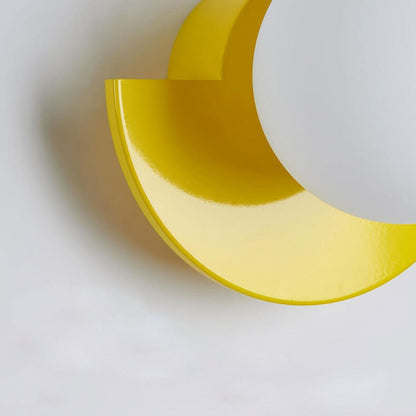 Sol Aurora Half Moon Wall Light | Modern Backlit LED Crescent Sconce for Living Room