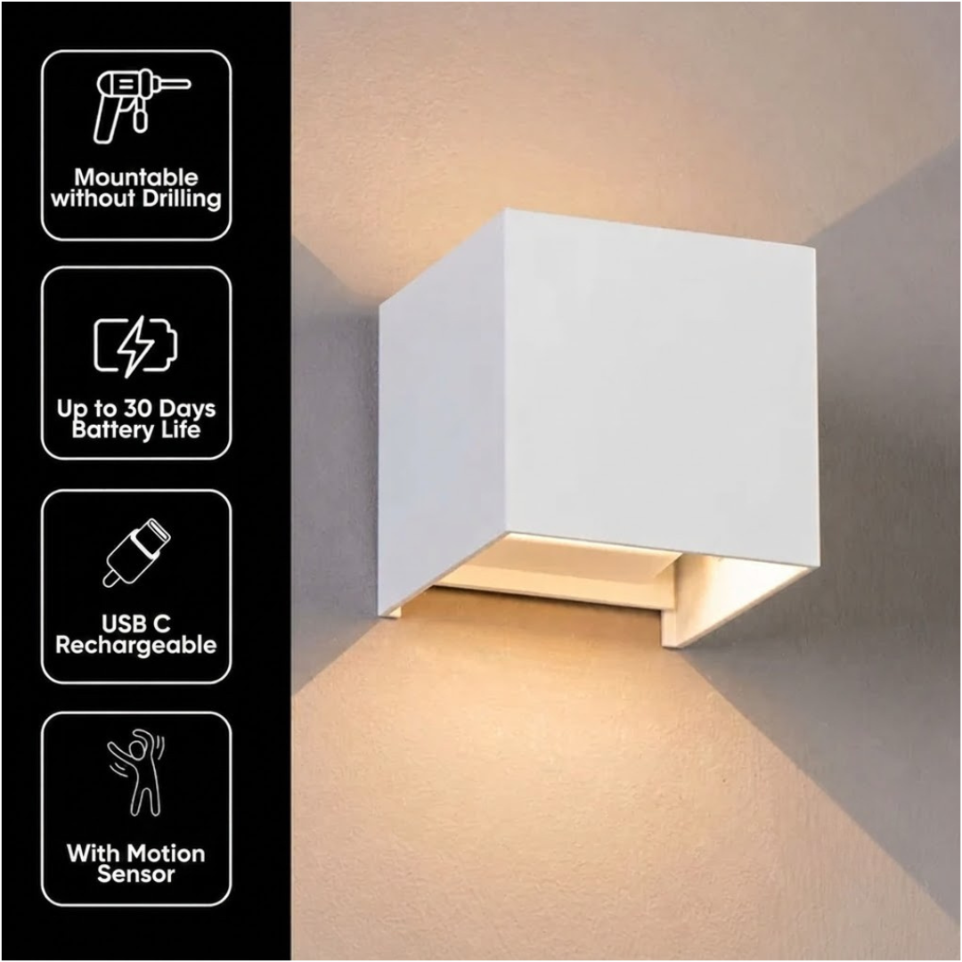 Nero Smart LED Wall Light | Wireless Motion Sensor Light for Living Room