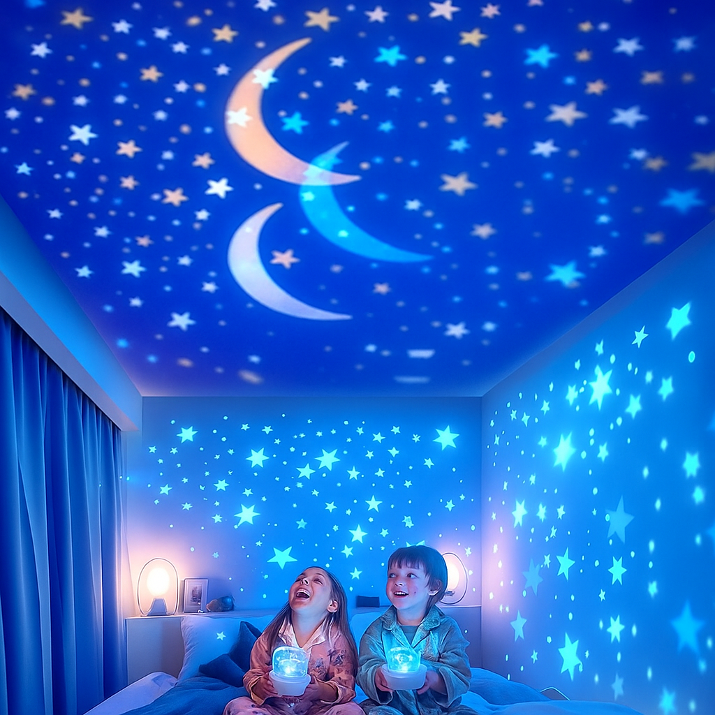 Sol Rotating Star Projector Night Light | 360° Rotating LED Galaxy Lamp for Kids Bedroom