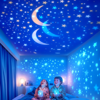 Sol Rotating Star Projector Night Light | 360° Rotating LED Galaxy Lamp for Kids Bedroom
