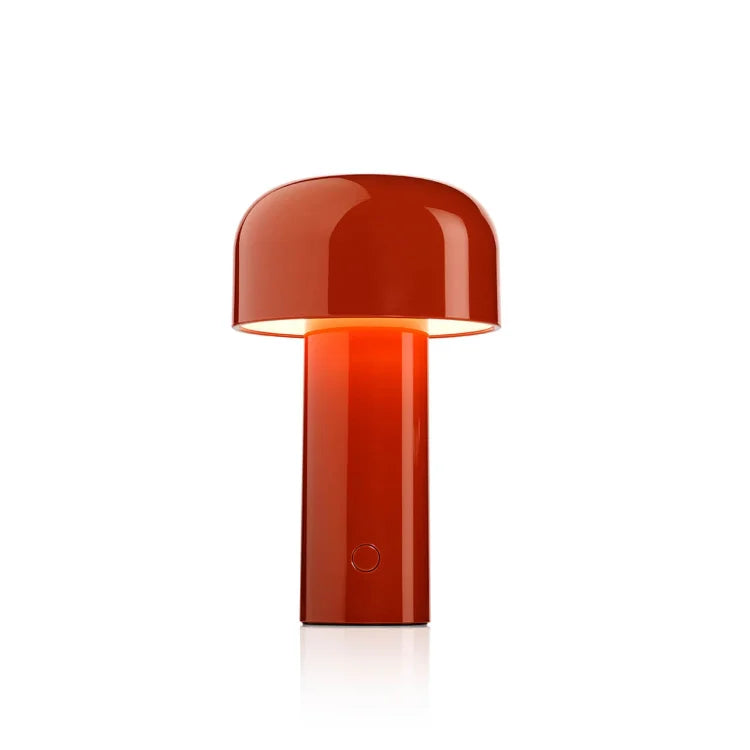 Sol Cordless Metal Mushroom Table Lamp | Rechargeable Dimmable Bedside Night Light