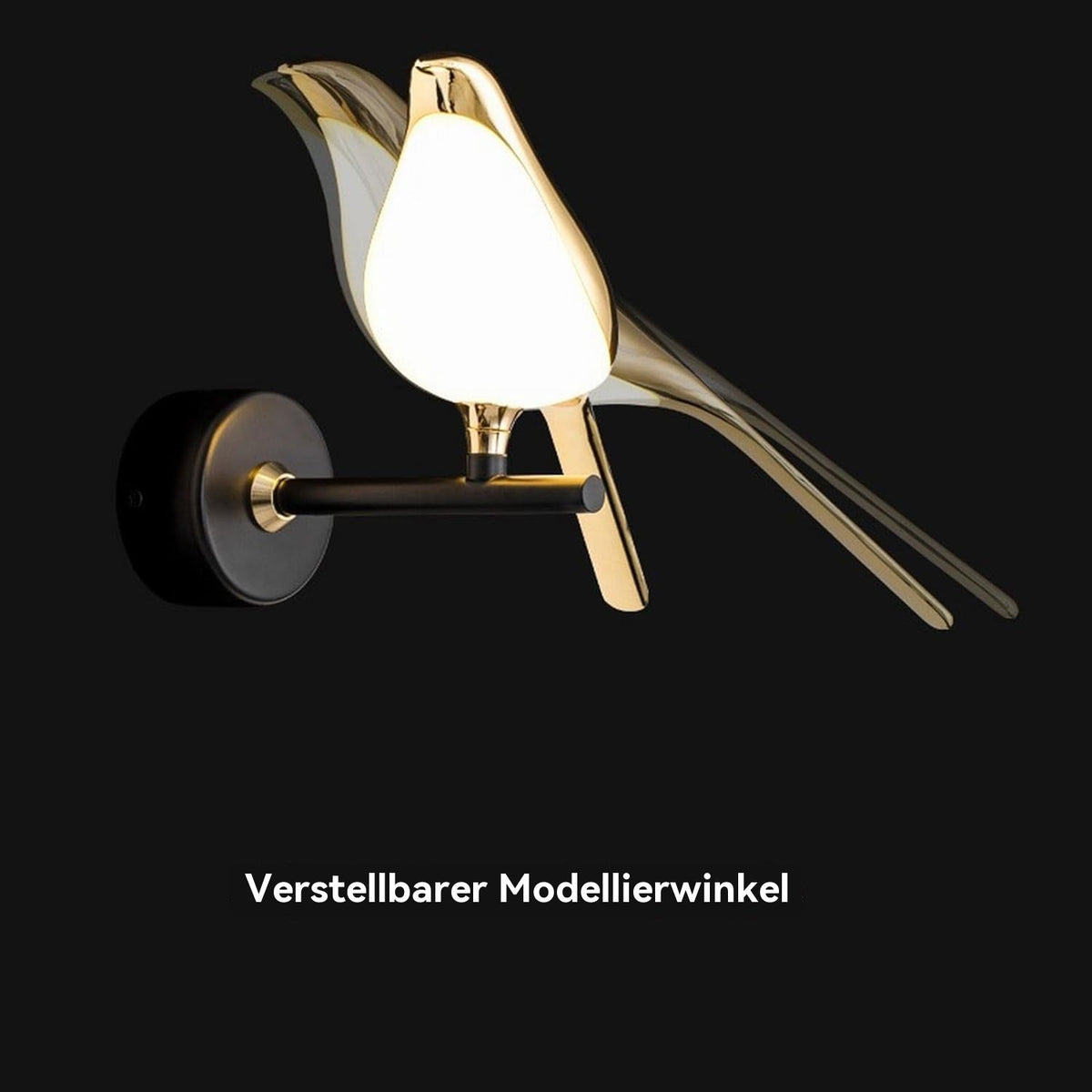 Sol Origami Bird LED Wall Light | Modern Nordic Perched Bird Sconce for Living Room