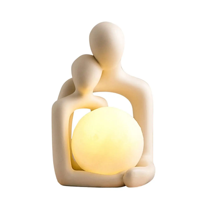 Sol Abstract Couple Statue Night Lamp | Romantic LED Bedside Figurine Light