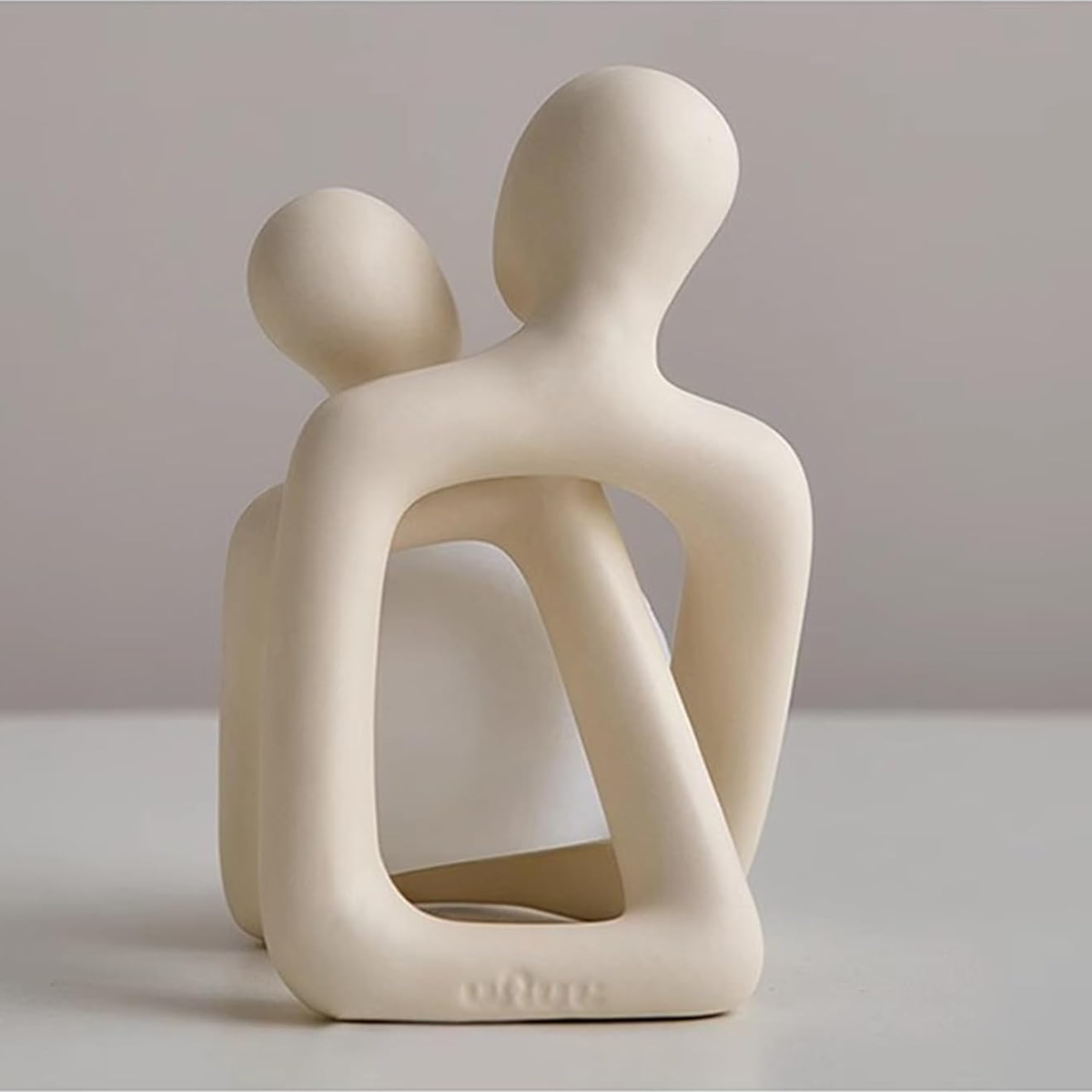 Sol Abstract Couple Statue Night Lamp | Romantic LED Bedside Figurine Light
