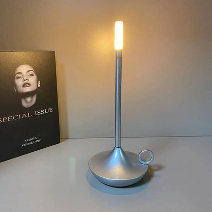 Sol Candlestick Cordless Table Lamp | Retro Rechargeable LED Bedside Night Light
