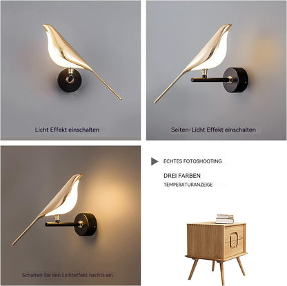Sol Origami Bird LED Wall Light | Modern Nordic Perched Bird Sconce for Living Room