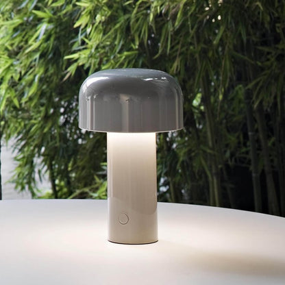 Sol Cordless Metal Mushroom Table Lamp | Rechargeable Dimmable Bedside Night Light