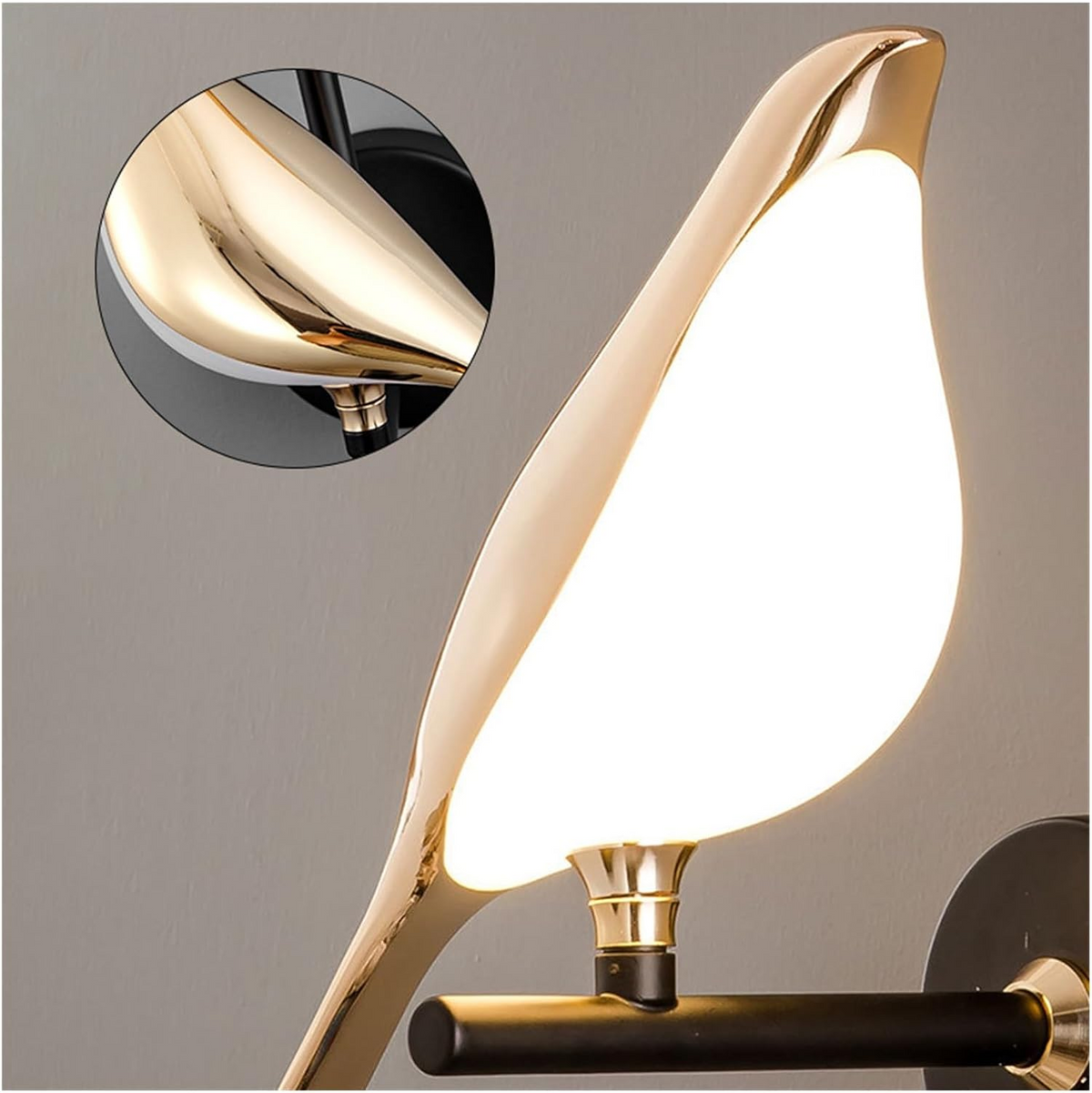 Sol Origami Bird LED Wall Light | Modern Nordic Perched Bird Sconce for Living Room