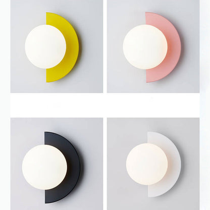 Sol Aurora Half Moon Wall Light | Modern Backlit LED Crescent Sconce for Living Room
