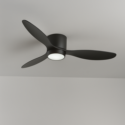 Ceiling Fan with Light | Dimmable LED Ceiling Light with Remote Control