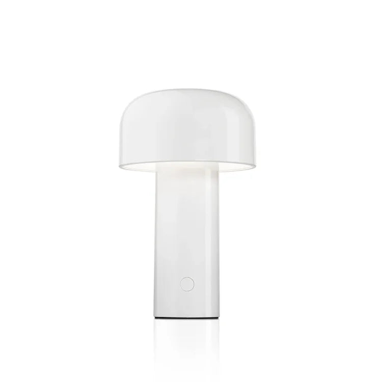Sol Cordless Metal Mushroom Table Lamp | Rechargeable Dimmable Bedside Night Light