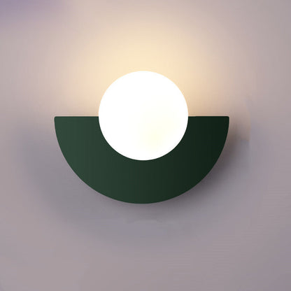 Sol Aurora Half Moon Wall Light | Modern Backlit LED Crescent Sconce for Living Room