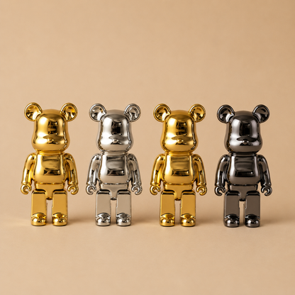 Abstract Bear Sculpture | Modern Resin Animal Statue for Home Decor