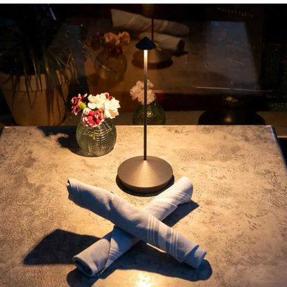 Sol Crystal Column Table Lamp | Modern Dimmable LED Bedside Night Light