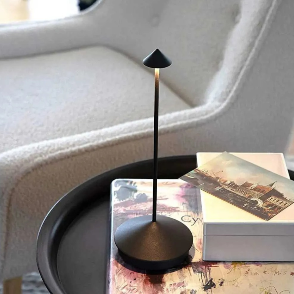 Sol Crystal Column Table Lamp | Modern Dimmable LED Bedside Night Light