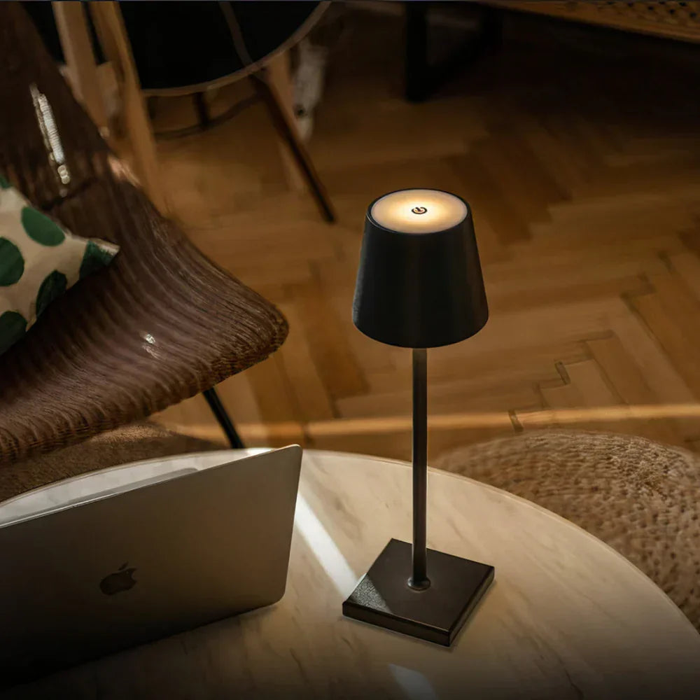 Sol Nordic Aura Table Lamp | Modern Dimmable LED Bedside Accent Light