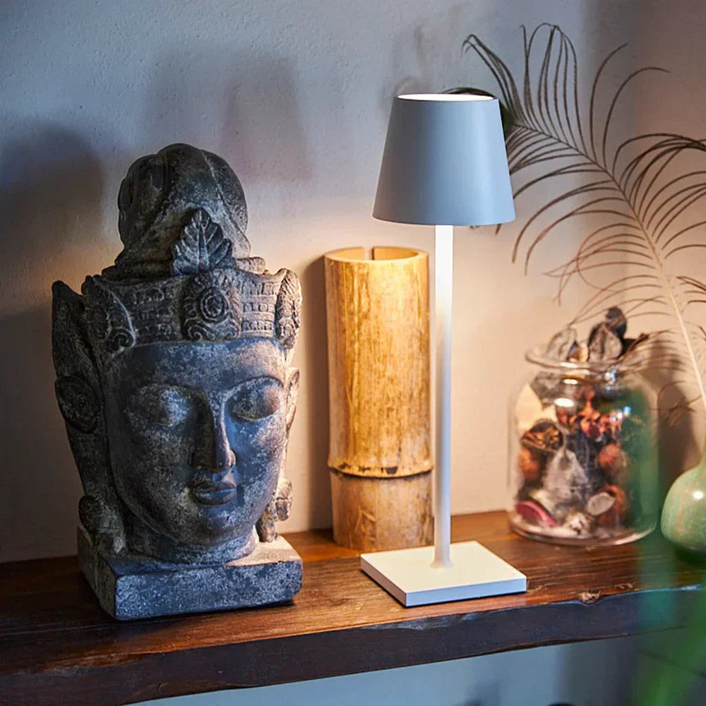 Sol Nordic Aura Table Lamp | Modern Dimmable LED Bedside Accent Light