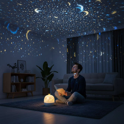 Sol Rotating Star Projector Night Light | 360° Rotating LED Galaxy Lamp for Kids Bedroom
