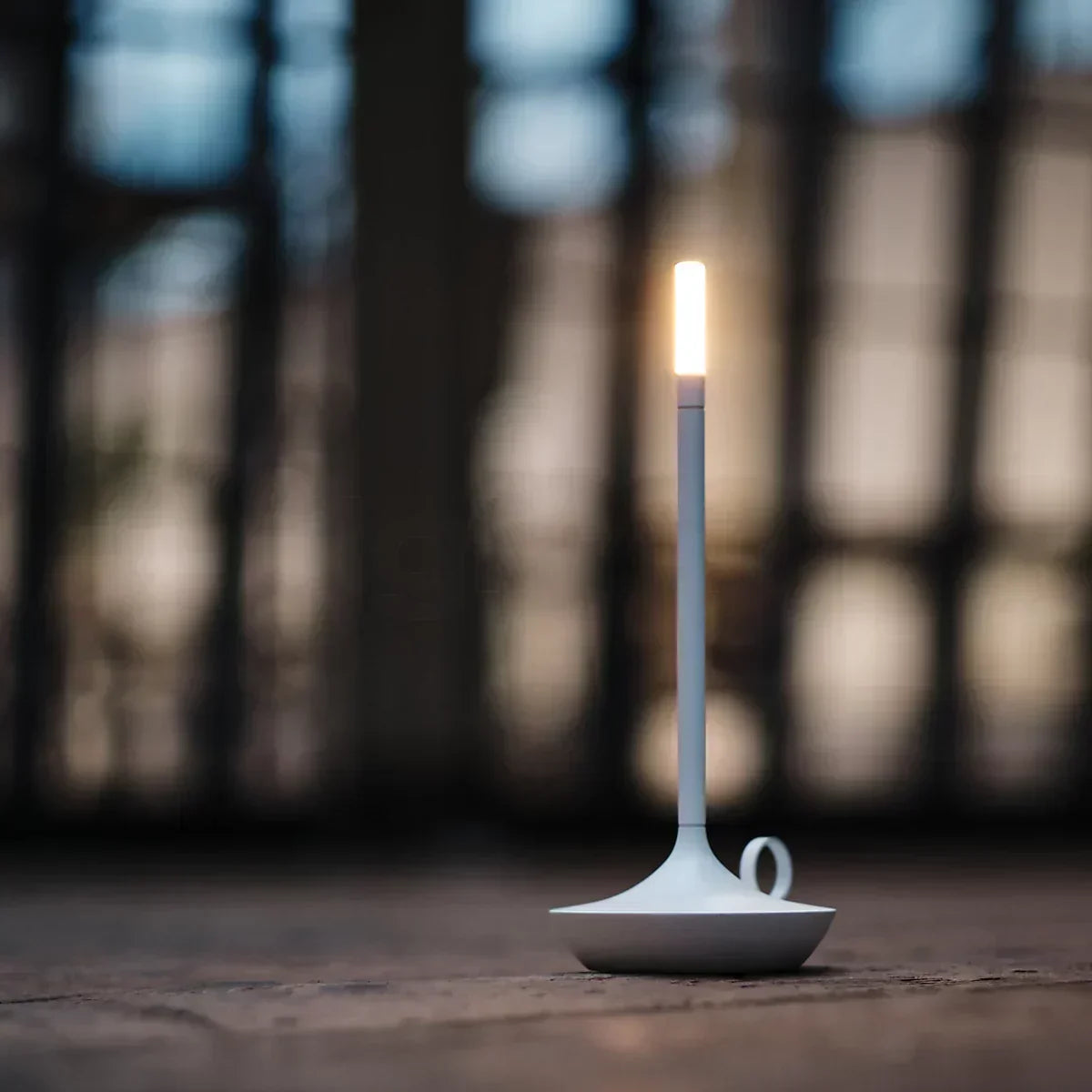 Sol Candlestick Cordless Table Lamp | Retro Rechargeable LED Bedside Night Light