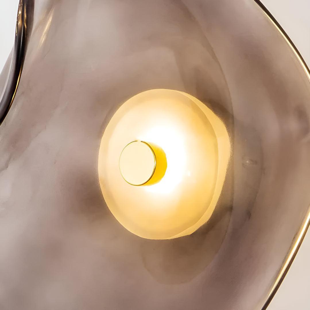 Sol Fluted Glass Wall Light | Modern Ribbed LED Sconce for Living Room