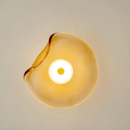 Sol Fluted Glass Wall Light | Modern Ribbed LED Sconce for Living Room