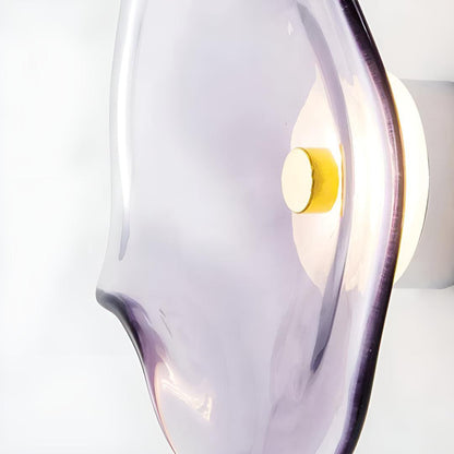 Sol Fluted Glass Wall Light | Modern Ribbed LED Sconce for Living Room