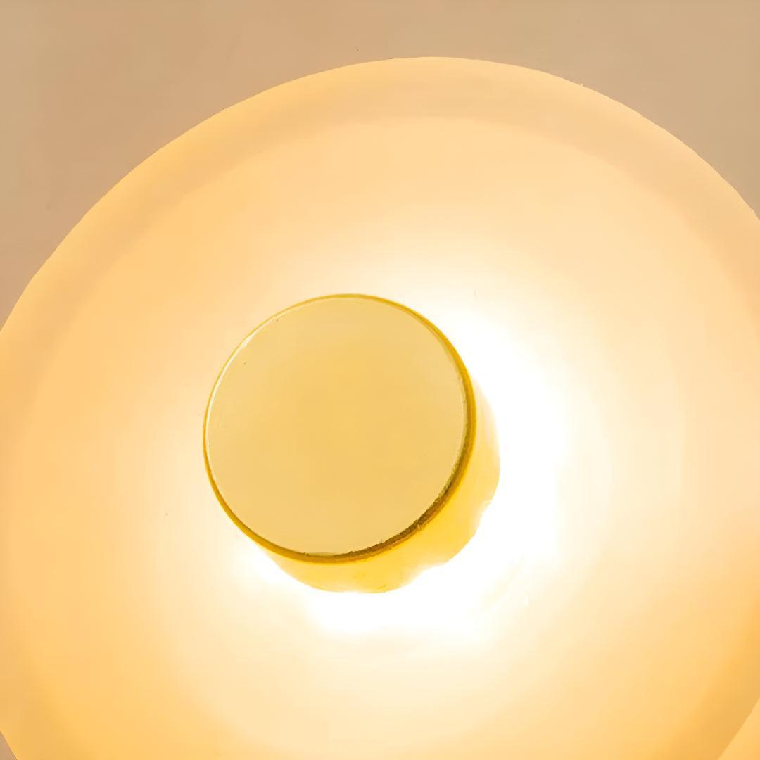 Sol Fluted Glass Wall Light | Modern Ribbed LED Sconce for Living Room