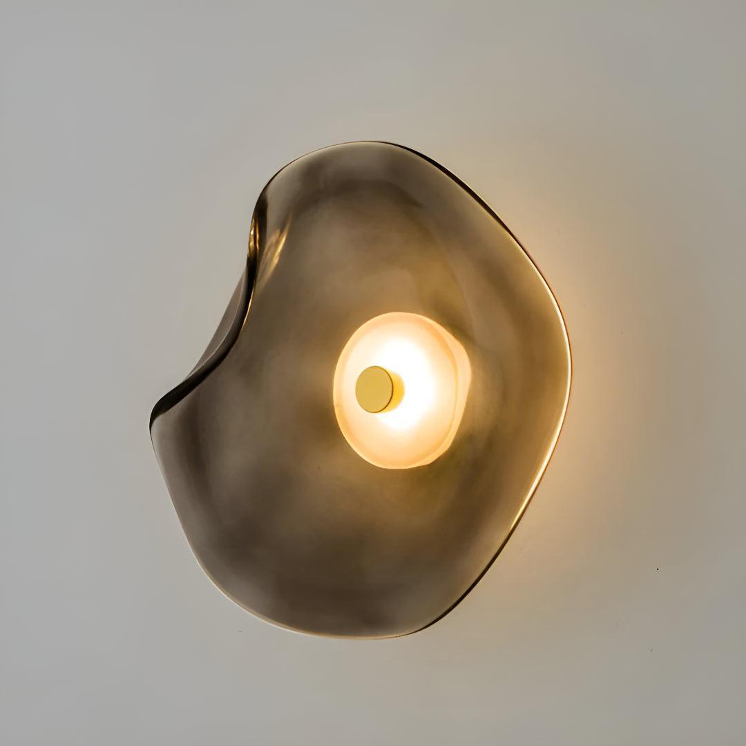 Sol Fluted Glass Wall Light | Modern Ribbed LED Sconce for Living Room