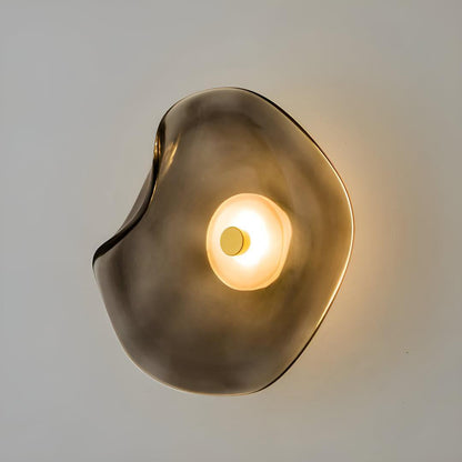 Sol Fluted Glass Wall Light | Modern Ribbed LED Sconce for Living Room