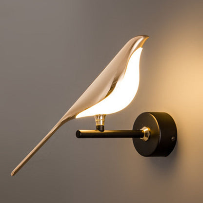 Sol Origami Bird LED Wall Light | Modern Nordic Perched Bird Sconce for Living Room