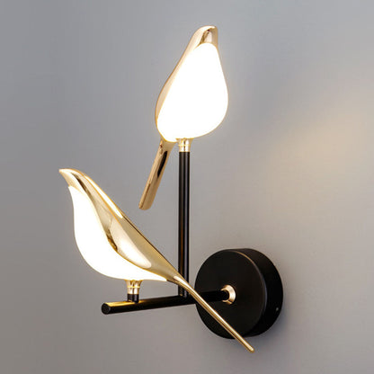 Sol Origami Bird LED Wall Light | Modern Nordic Perched Bird Sconce for Living Room