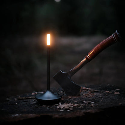 Sol Candlestick Cordless Table Lamp | Retro Rechargeable LED Bedside Night Light