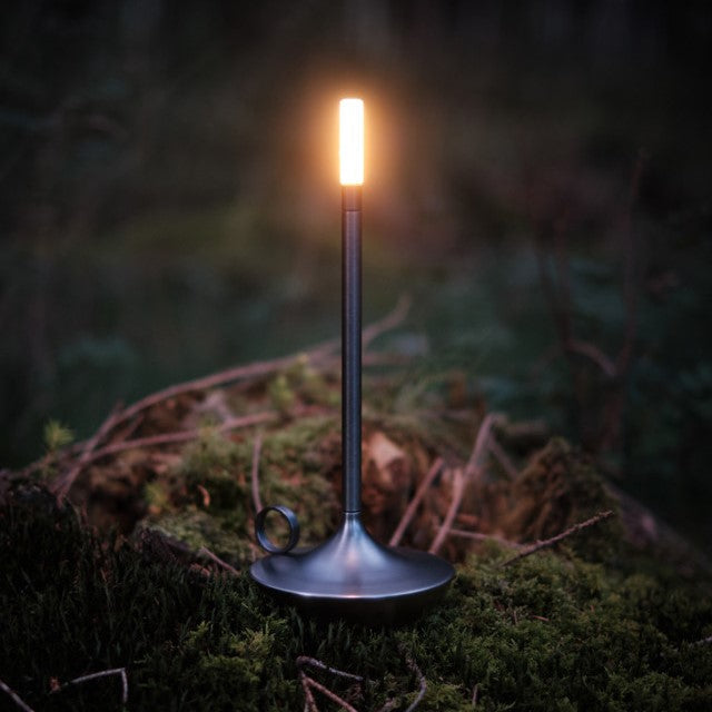 Sol Candlestick Cordless Table Lamp | Retro Rechargeable LED Bedside Night Light