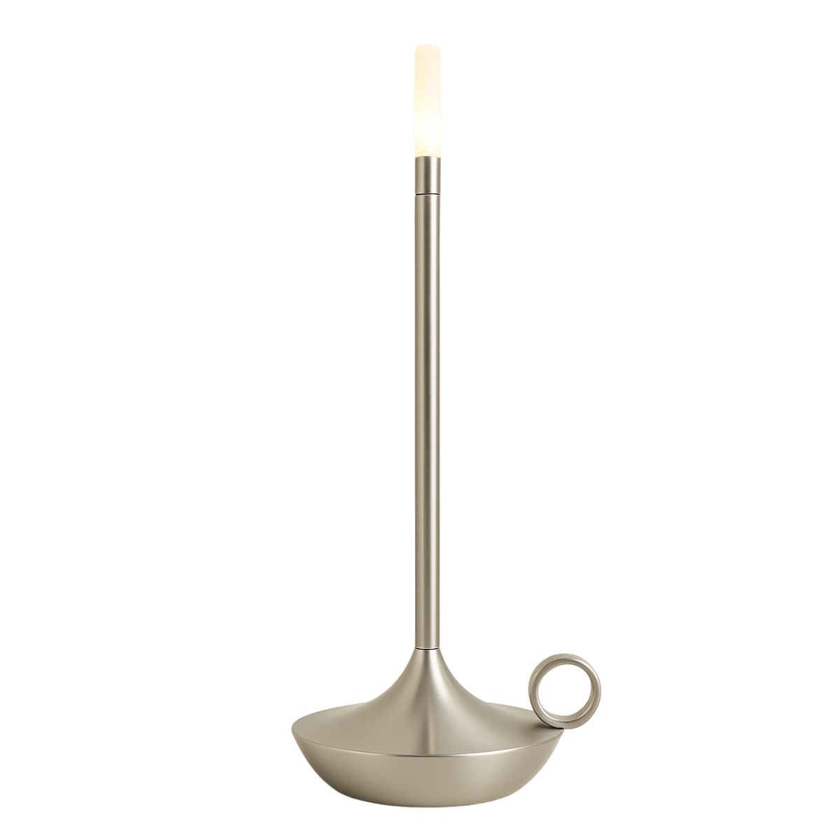 Sol Candlestick Cordless Table Lamp | Retro Rechargeable LED Bedside Night Light