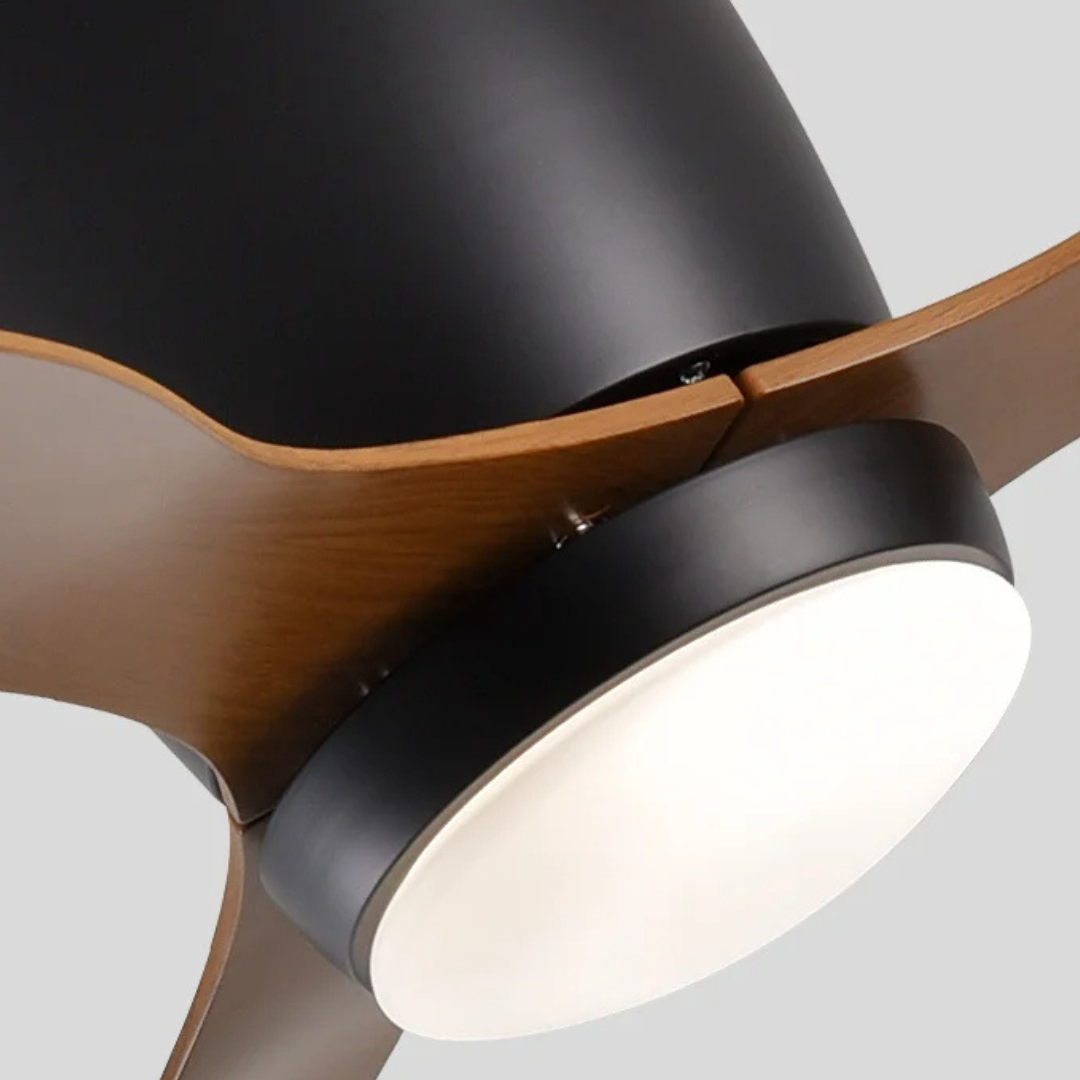 Ceiling Fan with Light | Dimmable LED Ceiling Light with Remote Control