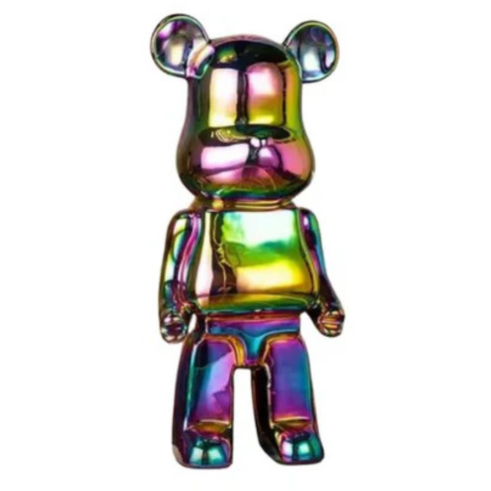 Abstract Bear Sculpture | Modern Resin Animal Statue for Home Decor