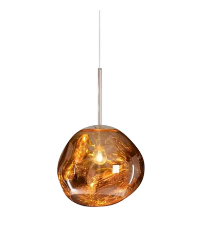 Sol Molten Lava Pendant Light | Modern Irregular Glass Ceiling Lamp for Dining Room
