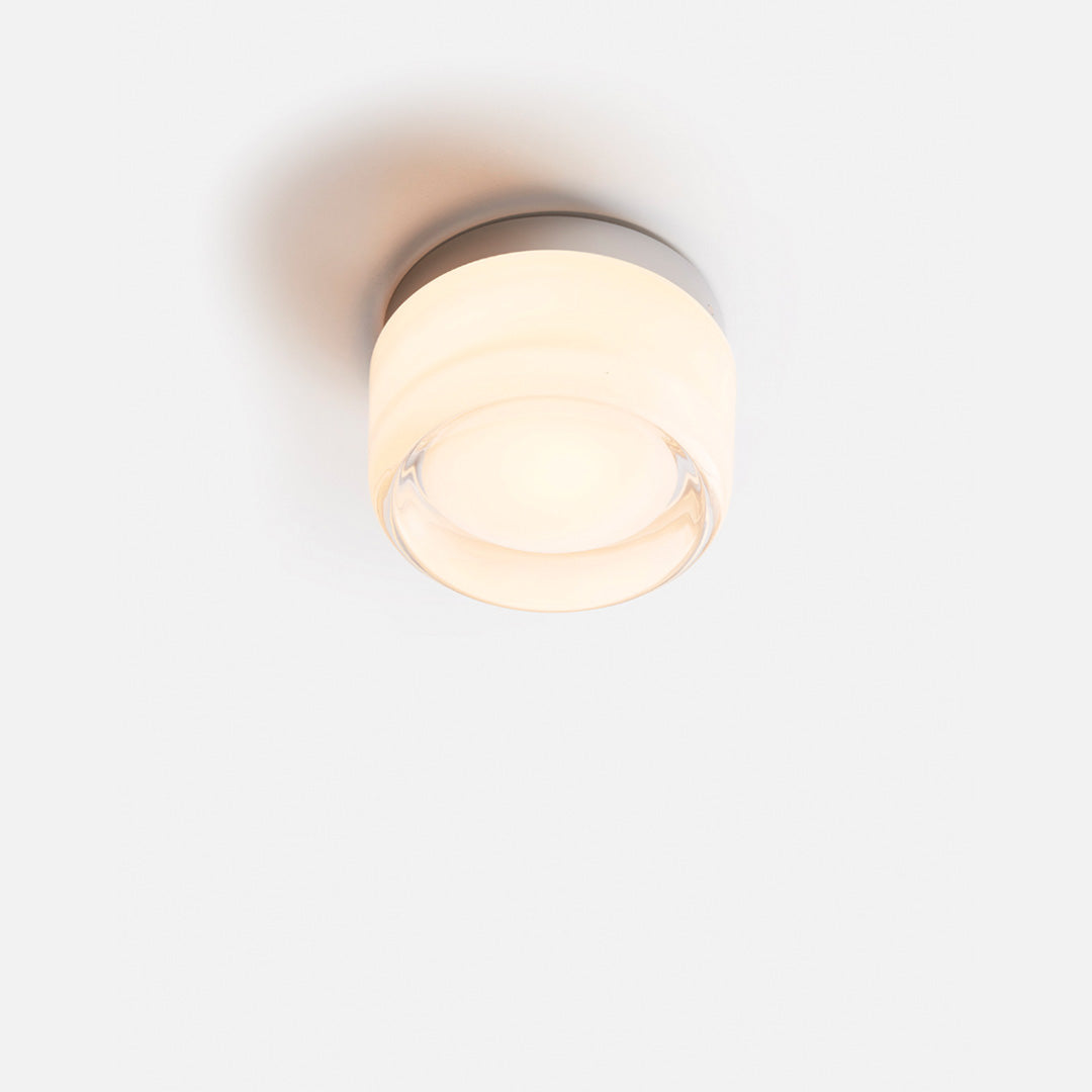Sol Dimple Aura Glass Wall Light | Modern Ripple Halo Sconce for Living Room