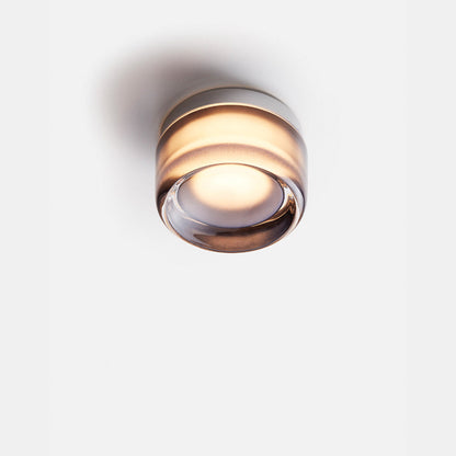 Sol Dimple Aura Glass Wall Light | Modern Ripple Halo Sconce for Living Room