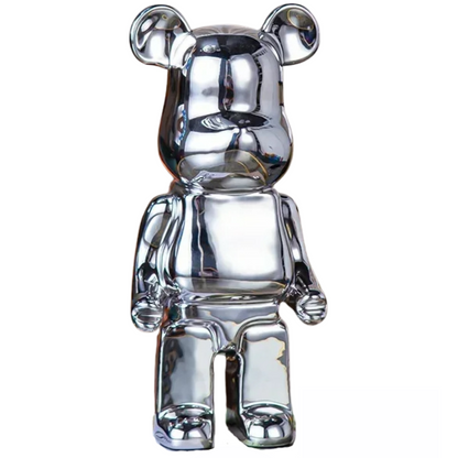 Abstract Bear Sculpture | Modern Resin Animal Statue for Home Decor